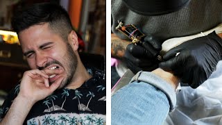 People Get Tattoos In Extremely Painful Areas [upl. by Tuppeny831]