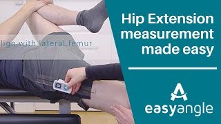 EasyAngle  Measuring Hip Extension [upl. by Ydde]