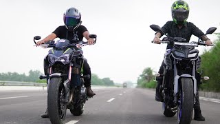 Yamaha MT09 VS Kawasaki Z900  Monster VS Dark Knight 💥 [upl. by Tavie895]