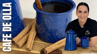 CAFE de OLLA receta TRADICIONAL MEXICANA [upl. by Yelda]