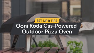 Ooni Koda 12  Gas Powered Outdoor Pizza Oven  How to Setup amp Light it [upl. by Eugenia774]