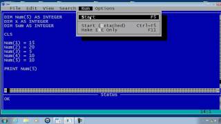 QBasic Tutorial 15  Arrays  QB64 [upl. by Vocaay943]