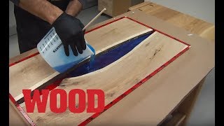 How To Make An Epoxy Resin Flowing Table  WOOD magazine [upl. by Leumek580]