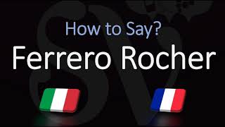 How to Pronounce Ferrero Rocher CORRECTLY ItalianFrench Pronunciation [upl. by Koa88]