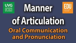 Manner of Articulation [upl. by Zelig]