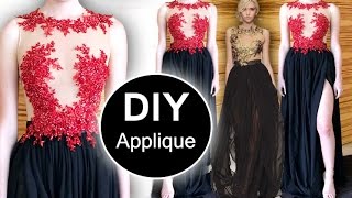 DIY applying appliques Method 1 [upl. by Yeblehs]