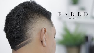 HAIRCUT TUTORIAL BURST FADE MOHAWK [upl. by Ecirtaemed932]