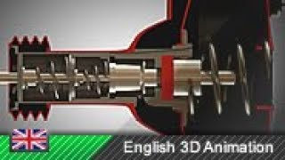 Vacuum brake booster  How it works Animation [upl. by Rellia488]