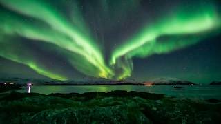 Northern Lights in Tromsø Norway  Aurora Borealis Timelapse Zeitraffer Polarlichter [upl. by Dikmen]