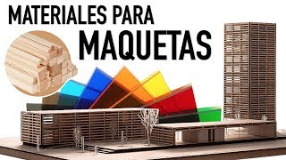 Materiales para hacer  MAQUETAS DE ARQUITECTURA   ARTOSKETCH [upl. by Martres]