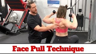 Face Pull Technique 101 Delt amp Back Hypertrophy [upl. by Henebry]