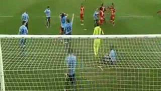 World Cup 2010 Luis Suarez Dramatic Handball [upl. by Cowan]