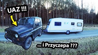 UAZ  Przyczepa Kempingowa KNAUS   Militarny Zestaw Kempingowy Vlog 256 [upl. by Rickart26]