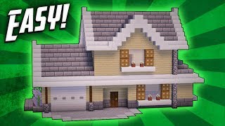 Minecraft How To Build A Suburban House Tutorial [upl. by Wootan934]