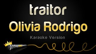 Olivia Rodrigo  traitor Karaoke Version [upl. by Llerred]