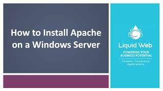 How to Install Apache on a Windows Server [upl. by Johnny26]