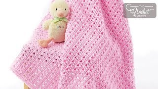 How to Crochet Beginner One Skein Baby Blanket [upl. by Leaper638]