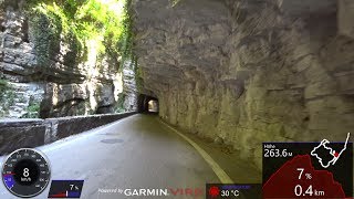 30 Minute Cycling Workout Brasa Canyon Italy Ultra HD Video Garmin [upl. by Haerdna]