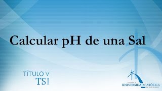 Calcular pH de una Sal [upl. by Tihw]