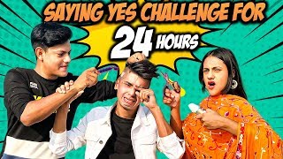 রাকিব তার বন্ধুর মাথা টাক করে দিলো  SAYING Yes To My Brother For 24 Hours Challenge  Rakib Hossain [upl. by Rekrap933]