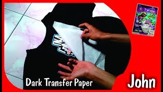 Tutorial Sablon Baju Dark Transfer Paper A4 Mudah dan simpel [upl. by Alaet]