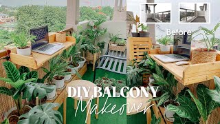 Small Balcony DIY Makeover  Simple amp Functional  Manila Condo [upl. by Apicella]