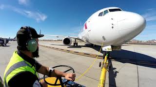 GoPro End Gate Boeing 737 Pushback [upl. by Dorree14]