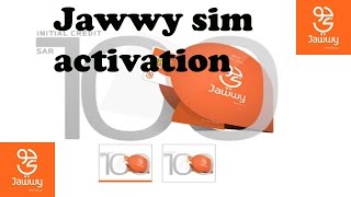 Jawwy sim Activation [upl. by Pathe]