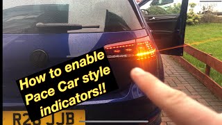 Pace CarUrban Joke Indicators  OBDeleven Pro Coding  Volkswagen Golf R [upl. by Naltiac495]