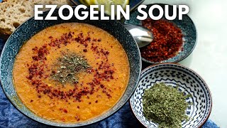 Ezogelin Soup  A mildly Spiced Hearty Mintflavored Lentil Soup [upl. by Cira793]