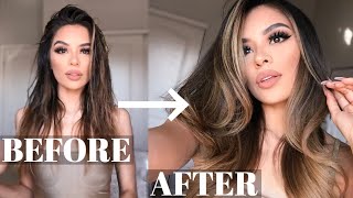 HOW TO PERFECT SALON BLOWOUT AT HOME  DIY [upl. by Llenrev228]