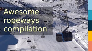 Awesome Ropeway Compilation Zermatt [upl. by Eelreveb]