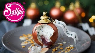 Weihnachtskugel Dessert mit Mousse  Christmas Ball Chocolate Dessert  Sallys Welt [upl. by Renruojos]