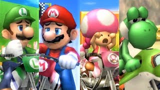 Mario Kart Wii  All Characters Losing Animations [upl. by Nnair352]