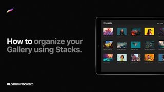 How to organize your Gallery using Stacks in Procreate [upl. by Tarttan39]