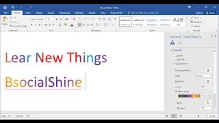 How to Give Gradient Rainbow amp Coloring to Text in MS Word [upl. by Rothberg]