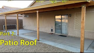 DIY Patio Part2  Framing Roof [upl. by Beora408]