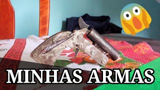 Minhas ARMAS caseiras ZIP GUN 22 e GARRUCHA DERRINGER 22 [upl. by Dunston542]