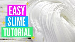 Easy How To Make Slime Tutorial For Beginners [upl. by Aliber]