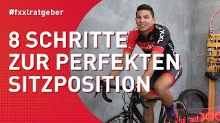 Die perfekte Rennrad Sitzposition in 8 Schritten einstellen [upl. by Sybley97]