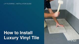 Flooring  How to Install Luxury Vinyl Tiles [upl. by Sigismondo]