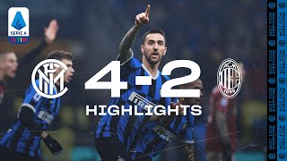 INTER 42 AC MILAN  HIGHLIGHTS  A comeback for the ages 😍⚫🔵 [upl. by Yorztif]