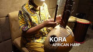 Mande West Africa instrument  Kora African Harp [upl. by Ayocat]