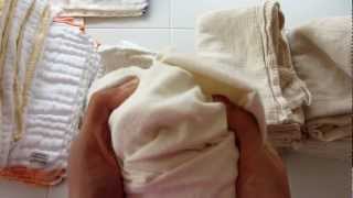 Cloth Diapering Overview Prefolds and Flats [upl. by Farrel]