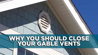 Solved Why You Should Cover Gable Vents  Ep 79 [upl. by Yetty]