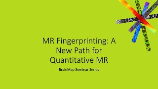 MR Fingerprinting A new path for clinical quantitative MRI [upl. by Nellac]