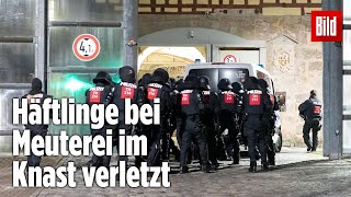 Gefängnismeuterei Polizei stürmt Knast in Thüringen  JVA Untermaßfeld [upl. by Bacon]