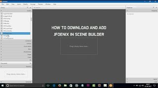 How to downlaod and add JFoenix in SceneBuilder [upl. by Ernesto]