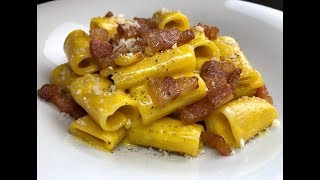 RIGATONI ALLA CARBONARA CUCINANDOMELAGODO [upl. by Hildagard308]