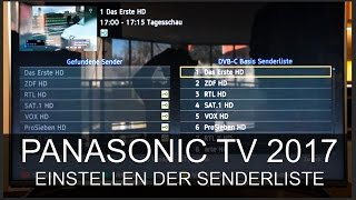 Panasonic TV Senderliste sortieren ab Modell 2017  Thomas Electronic Online Shop [upl. by Artaed]